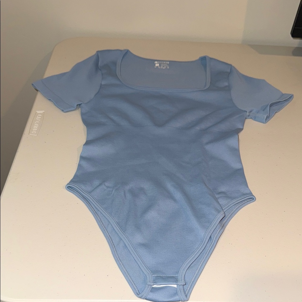 Elegant Light Blue Shapewear Bodysuit
